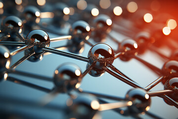 Molecular structure. 3D illustration