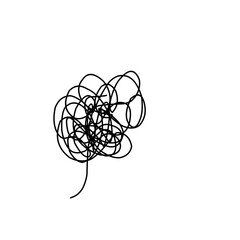 irregular tangled abstract doodles