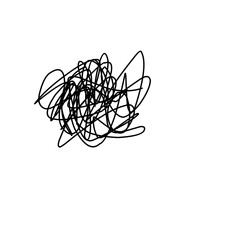 irregular tangled abstract doodles