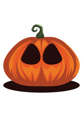 Pumpkin is a decoration to celebrate Halloween party