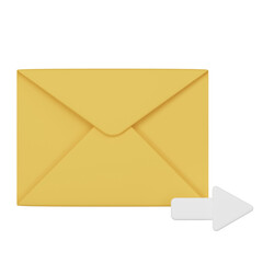 3d email or envelope icon