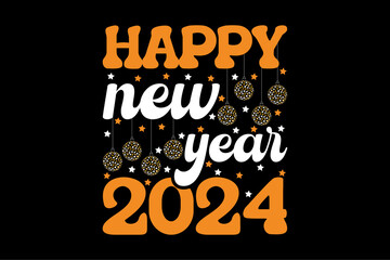 new year t-shirt design templet