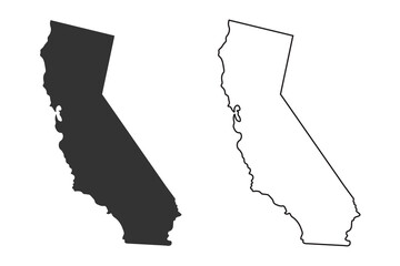 California map icon. US state, California 
republic vector ilustration.