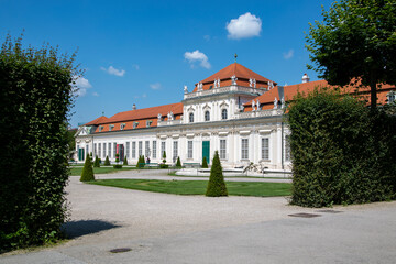 Fototapeta na wymiar Fragment of the lower Belvedere in Vienna