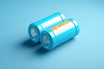 3d Render Battery Isolated Background