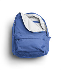 Blue Bag Pack Opened