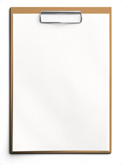 Clipboard with Paper Brown