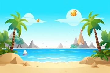 Travel vacation and adventure. banner of summer