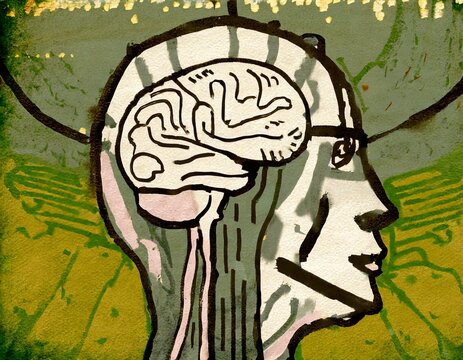 The mind of an AI computer.