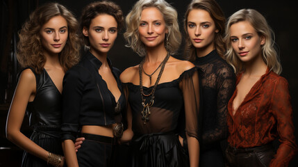 Obraz premium portrait of three women with blond hair