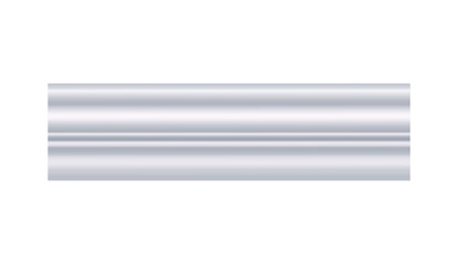 Ceiling cornice. White molding. Can be used to decorate any interior as an artistic element on house walls, ceilings, smooth surfaces. Realistic vector illustration isolated on white background.