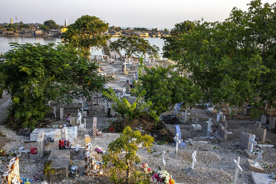 Catholic graveyard in Fadiouth, Senegal