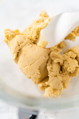 Panda shaped shortbread cookies with chocolate icing