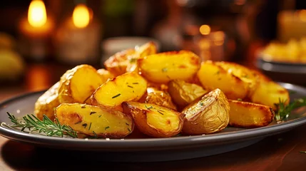 Poster delicious potatoes Generative AI © Quentin