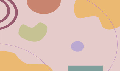 Flat abstract hand drawn background