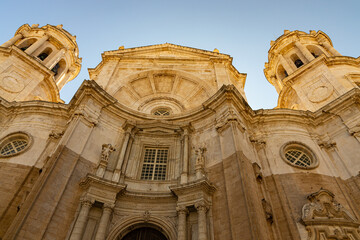 Cathedral of the Holy Cross over the Sea in Cadiz