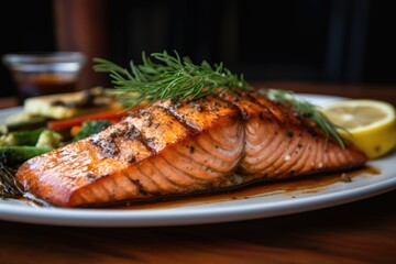Seared Salmon Delicacy: Freshly Cooked Perfection