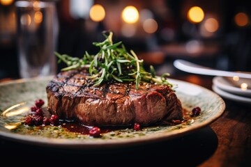 Succulent Medium Rare Steak: Perfectly Grilled