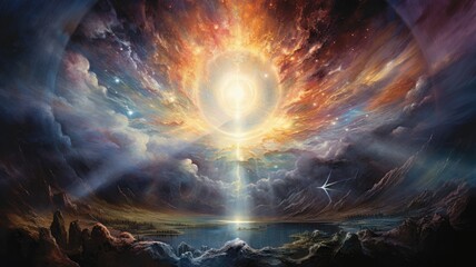 background. Generative AI