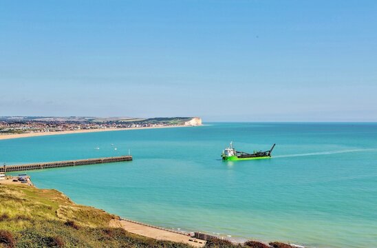 Newhaven harbour from where Oscar Wilde, Edward VIII, Operation Jubilee (the 1942 Dieppe Raid) and Lord Lucan sailed for Normandy, France, Newhaven, East Sussex, England