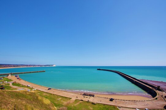Newhaven harbour from where Oscar Wilde, Edward VIII, Operation Jubilee (the 1942 Dieppe Raid) and Lord Lucan sailed for Normandy, France, Newhaven, East Sussex, England