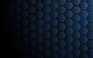 Abstract polygonal technology concept modern background glow effect polygon blue gradient background