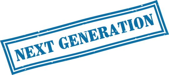 Next generation square grunge rubber stamp