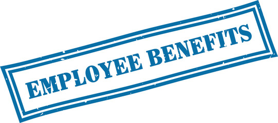Employee benefits square grunge rubber stamp