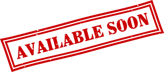 Available soon square grunge rubber stamp