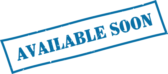 Available soon square grunge rubber stamp