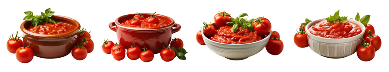 A bowl of tomato paste or tomato mites