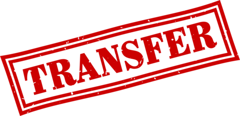 Transfer square grunge rubber stamp