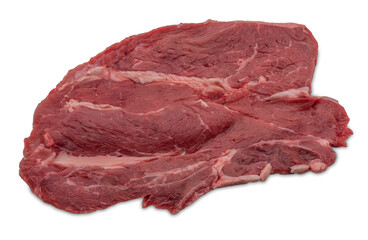 Raw beef steak isolated
