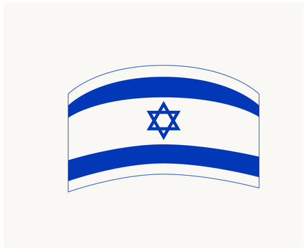 Israel Emblem Flag Middle East country Icon Vector Illustration Abstract Design Element