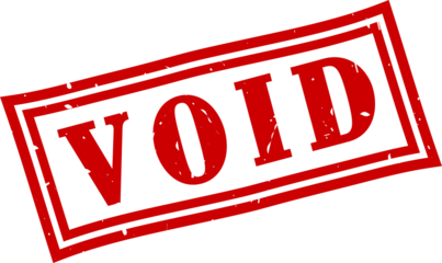 Void square grunge rubber stamp