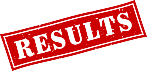 Results square grunge rubber stamp