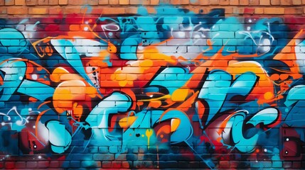 Obraz premium a wall with graffiti