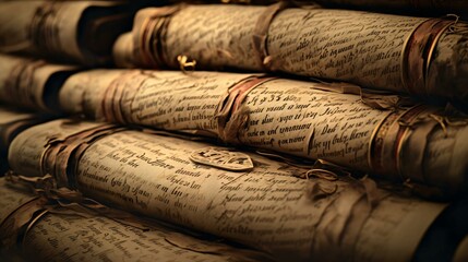 a stack of old books