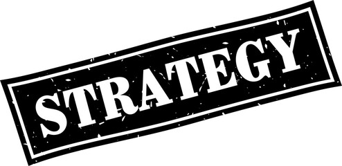 Fototapeta premium Strategy square grunge rubber stamp