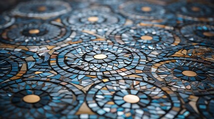 texture of a vintage mosaic