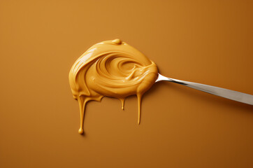 Fototapeta premium Peanut butter spoon