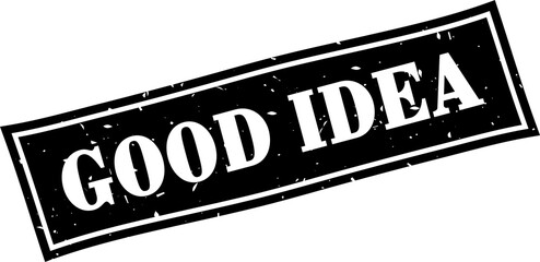 Good idea square grunge rubber stamp