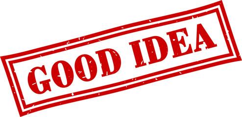 Good idea square grunge rubber stamp