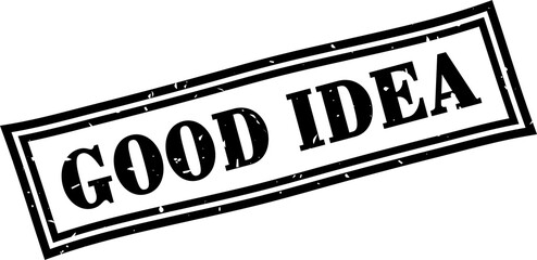Fototapeta premium Good idea square grunge rubber stamp