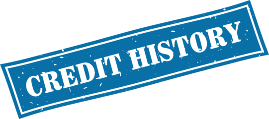 Credit history square grunge rubber stamp