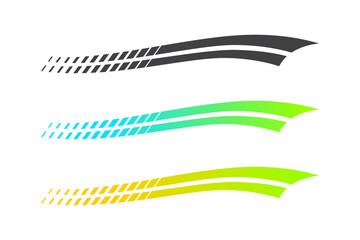 Fototapeta premium Sports stripes, car, Truck, Motorcycle Racing stickers. Vehicle Graphics