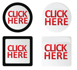 Click here icon. vector illustration