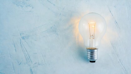 light bulb on a blue background