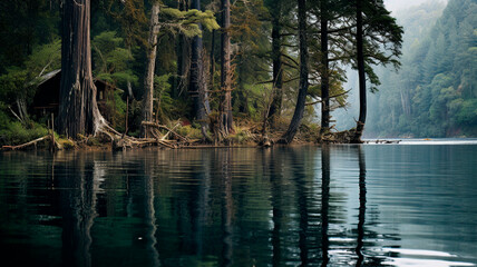 underwater scene with tropical fish and corals in the sea