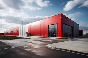 Obraz premium Industrial Warehouse, A Modern Marvel